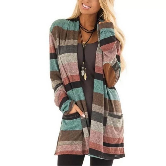 Multicolored Long Cardigan! Size small-medium - Picture 4 of 7